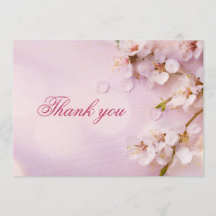 Cherry Blossom Elegant Wedding Dank je kaarten