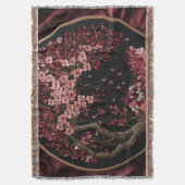 Cherry Blossom Embroized Wedding Wrappi Deken (Voorkant Verticaal)
