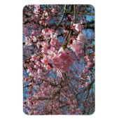 Cherry Blossom en Bee Pink Spring Flowers Magneet (Verticaal)