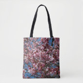 Cherry Blossom en Blue Sky Spring Floral Draagtas (Voorkant)