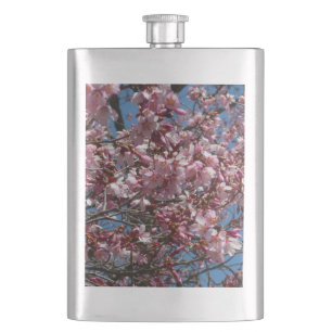 Cherry Blossom en Blue Sky Spring Floral Heupfles