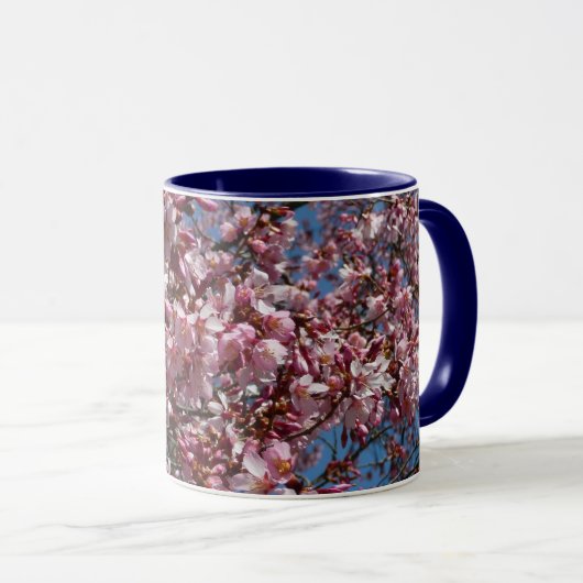 Cherry Blossom en Blue Sky Spring Floral Mok (Voorkant rechts)