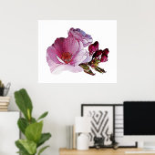 Cherry Blossom en Bud Poster (Thuiskantoor)