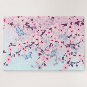 Cherry Blossom en Butterflies Legpuzzel