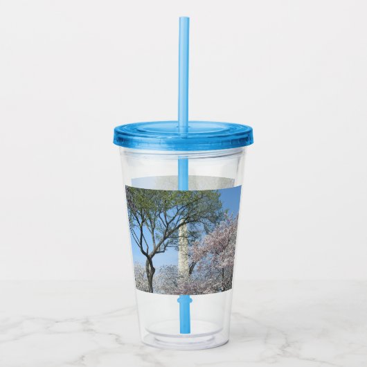 Cherry Blossom en het Washington Monument in DC Acryl Drinkbeker (Voorkant)