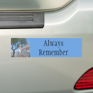 Cherry Blossom en het Washington Monument in DC Bumpersticker