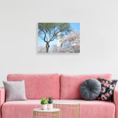 Cherry Blossom en het Washington Monument in DC Canvas Afdruk (Insitu (Woonkamer))