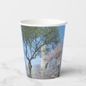 Cherry Blossom en het Washington Monument in DC Papieren Bekers (Achterkant)