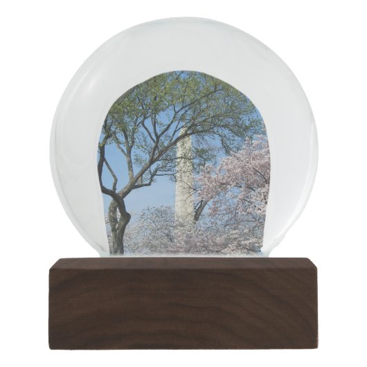 Cherry Blossom en het Washington Monument in DC Sneeuwbol (Voorkant)