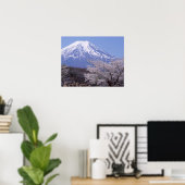 Cherry Blossom en Mt. Fuji Poster (Thuiskantoor)