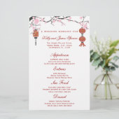 Cherry Blossom en Red Lantern | Menu-Kaarten (Staand voorkant)