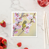 Cherry Blossom en Warbler Servet (Insitu)