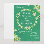 Cherry Blossom Engagement Party Invitation (Devant / Derrière)