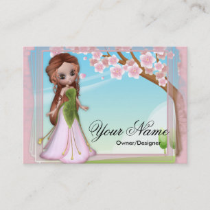 Cherry Blossom Fairy 2 Fantasy Visitekaartjes