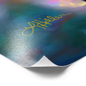 Cherry Blossom Fantasy kolibrie Foto Afdruk (Hoek)