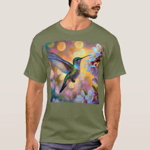 Cherry Blossom Fantasy kolibrie T-shirt
