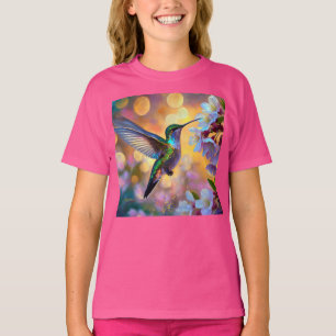 Cherry Blossom Fantasy kolibrie T-shirt