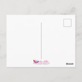 Cherry Blossom Fantasy Sunrise kolibrie Briefkaart (Achterkant)