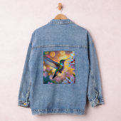 Cherry Blossom Fantasy Sunrise kolibrie Denim Jacket (Hangar)
