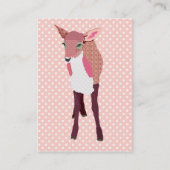 Cherry Blossom Fawn Visitekaartjes (Achterkant)