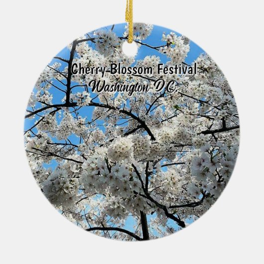 Cherry Blossom Festival Washington D.C. Souvenir Keramisch Ornament (Achterkant)