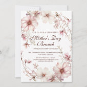 Cherry Blossom Fête des Mères Brunch Invitation (Devant)