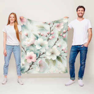 Cherry Blossom Fleece Deken