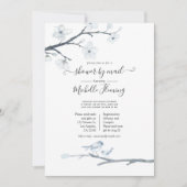 Cherry Blossom Floral Baby shower e-mail Kaart (Voorkant)