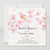 Cherry Blossom Floral Bridal Shower Kaart (Voorkant)
