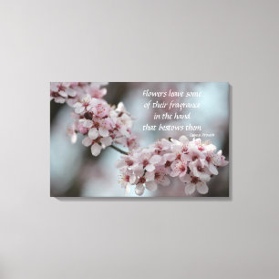 Cherry Blossom Floral Canvas Afdruk