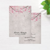 Cherry Blossom Floral Earring Display Visitekaartje (Bureau)
