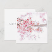 CHERRY BLOSSOM FLORAL FLAT KAART (Voorkant / Achterkant)