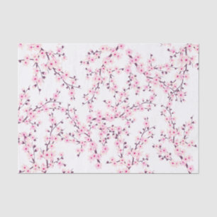 Cherry Blossom   Floral Pink White Tissuepapier
