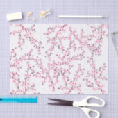 Cherry Blossom | Floral Pink White Tissuepapier (Craft)