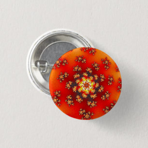 Cherry Blossom Floral Sprinkles Ronde Button 3,2 Cm