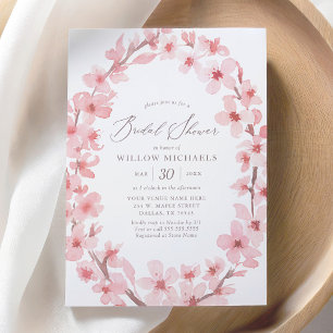 Cherry Blossom Floral Vrijgezellenfeest Kaart