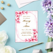 Cherry Blossom Floral Wedding Invitation Acryl Uitnodigingen (Insitu (Huwelijk))