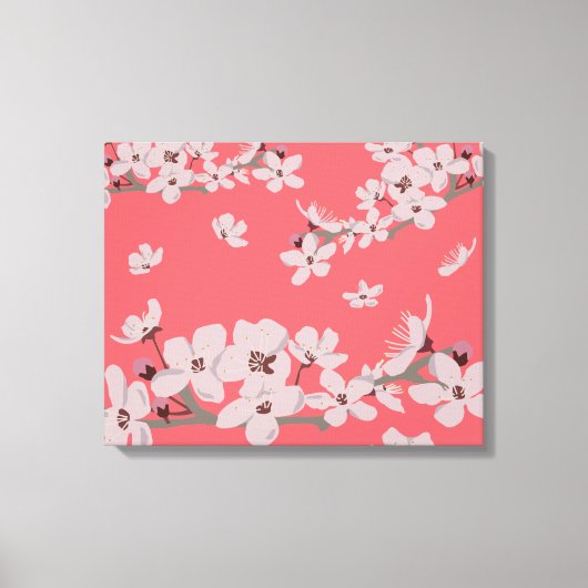 Cherry Blossom Flowers Canvas Afdruk (Voorkant)