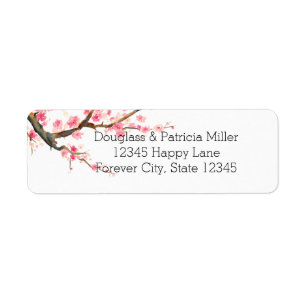 Cherry Blossom Flowers Etiket