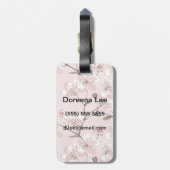 Cherry Blossom Flowers Pattern Bagagelabel (Achterkant verticaal)