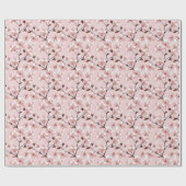 Cherry Blossom Flowers Pattern Cadeaupapier (Vlak)