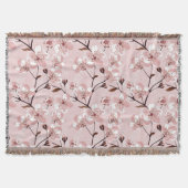 Cherry Blossom Flowers Pattern Deken (Voorkant)