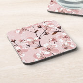 Cherry Blossom Flowers Pattern Drankjes Onderzetter (Linkerzijde)