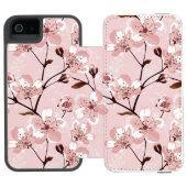 Cherry Blossom Flowers Pattern Incipio iPhone Portemonnee Hoesje (Agenda Open)