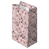 Cherry Blossom Flowers Pattern Klein Cadeauzakje (Voorkant Gekanteld)