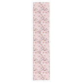 Cherry Blossom Flowers Pattern Korte Tafelloper (Voorkant)