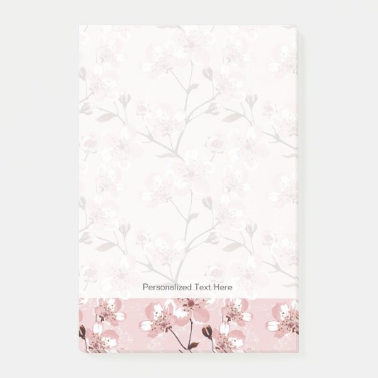 Cherry Blossom Flowers Pattern Post-it® Notes (Voorkant)