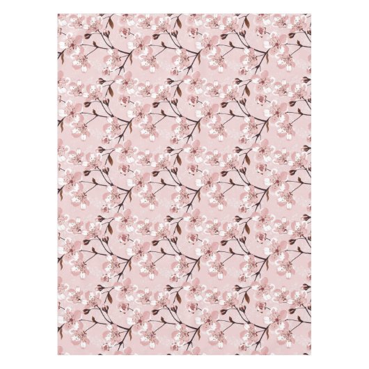 Cherry Blossom Flowers Pattern Tafelkleed (Voorkant)
