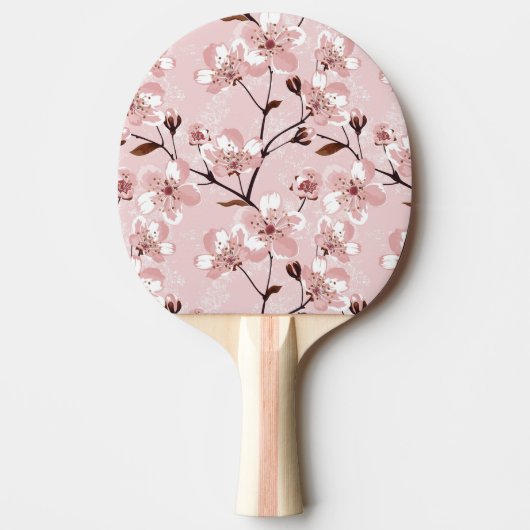 Cherry Blossom Flowers Pattern Tafeltennisbatje (Voorkant)