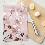 Cherry Blossom Flowers Pattern Theedoek (Quarter Fold)